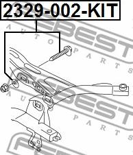 Febest 2329-002-KIT - Болт с эксцентриком + шайба VW PASSAT B6/B7 2329-002-KIT autosila-amz.com