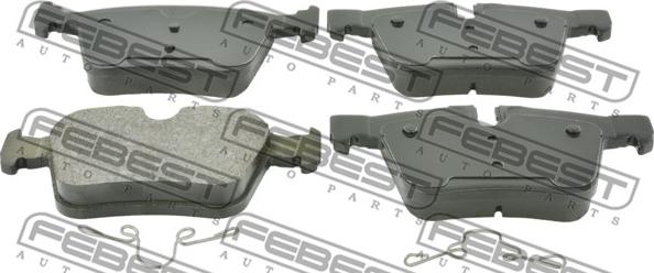 Febest 2701-S90R - Тормозные колодки, дисковые, комплект autosila-amz.com