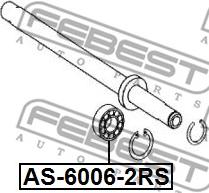 Febest AS-6006-2RS - подшипник подвесн. опоры!\ BMW E30-E46/Z3/E28-E39/E32 82> autosila-amz.com