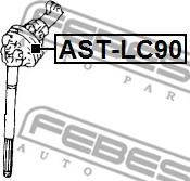 Febest AST-LC90 - ВАЛ КАРДАННЫЙ РУЛЕВОЙ РЕМКОМПЛЕКТ autosila-amz.com