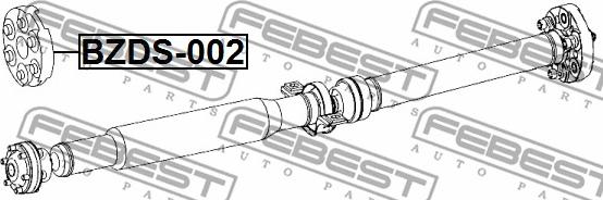 Febest BZDS-002 - муфта кардана к-кт!\ MB W202/W203/W210/W220/T202/T203 93> autosila-amz.com