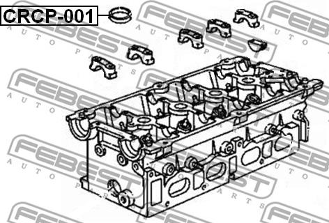 Febest CRCP-001 - кольцо уплотнительное свечного колодца!\ Chrysler Voyager IV 01-07 autosila-amz.com