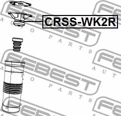 Febest CRSS-WK2R - опора заднего амортизатора!\ Jeep Grand Cherokee 06-15 autosila-amz.com