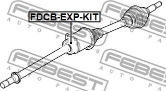 Febest FDCB-EXP-KIT - Подшипник приводного вала FORD EXPLORER 2011- FDCB-EXP-KIT autosila-amz.com