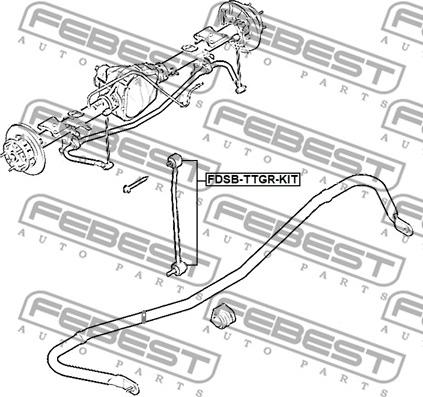 Febest FDSB-TTGR-KIT - САЙЛЕНТБЛОК ЗАДНЕЙ ПОПЕРЕЧНОЙ ТЯГИ КОМПЛЕКТ autosila-amz.com