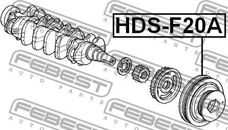 Febest HDS-F20A - Шкив коленчатого вала autosila-amz.com