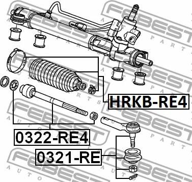 Febest HRKB-RE4 - Пыльник, рулевое управление autosila-amz.com