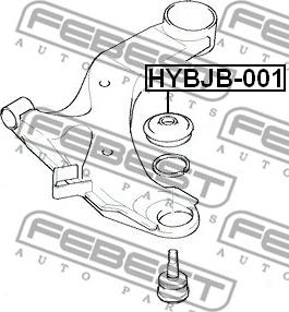 Febest HYBJB-001 - ПЫЛЬНИК ОПОРЫ ШАРОВОЙ (HYUNDAI TUCSON 2004-2010) FEBEST autosila-amz.com