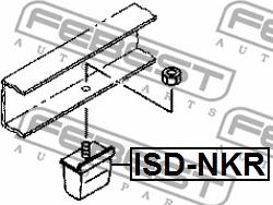 Febest ISD-NKR - Листовая рессора, дополнительная рессора autosila-amz.com