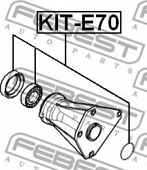 Febest KIT-E70 - р/к дефиринциала! Подшипник и сальник 44х67х10/15.5\ Land Rover Discovery/Range Rover Sport autosila-amz.com
