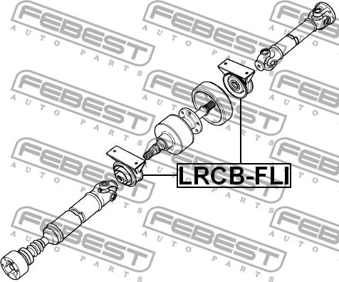 Febest LRCB-FLI - ПОДШИПНИК ПОДВЕСНОЙ КАРДАННОГО ВАЛА (LAND ROVER FREELANDER I 1996-2006) FEBEST autosila-amz.com