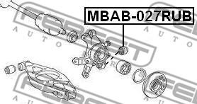 Febest MBAB-027RUB - сайлентблок задней цапфы!\ MB W124-W210 85> autosila-amz.com