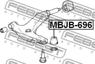 Febest MBJB-696 - Пыльник шаровой опоры autosila-amz.com