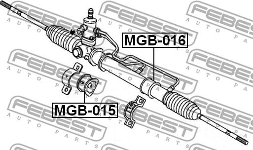 Febest MGB-015 - Подвеска, рулевое управление autosila-amz.com