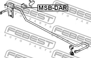 Febest MSB-DAR - Втулка стабилизатора autosila-amz.com