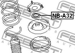 Febest NB-A32 - ПОДШИПНИК ОПОРЫ ПЕРЕДНЕГО АМОРТИЗАТОРА (NISSAN MAXIMA/CEFIRO A32 1994-2000) FEBEST autosila-amz.com