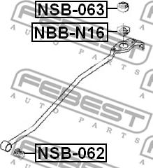 Febest NBB-N16 - ПЫЛЬНИК КУЛИСЫ КПП NISSAN ALMERA N16 (UKP) 2000-2006 autosila-amz.com