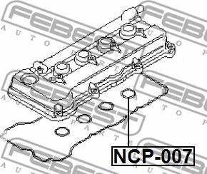 Febest NCP-007 - КОЛЬЦО УПЛОТНИТЕЛЬНОЕ СВЕЧНОГО КОЛОДЦА NISSAN ALMERA UK MAKE N16E 2000.02-2006.11 [EL] autosila-amz.com