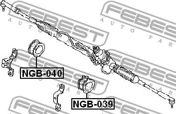 Febest NGB-039 - Подвеска, рулевое управление autosila-amz.com