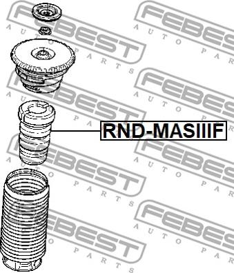 Febest RND-MASIIIF - отбойник амортизатора перед.!\ Opel Movano 2.3CDTi, Renault Master III 2.3Dci 10> autosila-amz.com