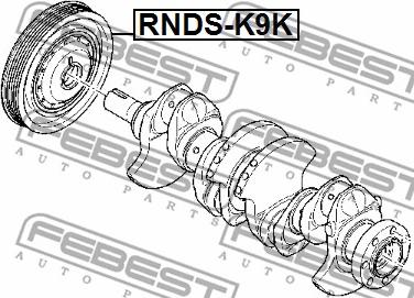 Febest RNDS-K9K - Шкив коленвала RENAULT LOGAN 2005-2013 RNDS-K9K autosila-amz.com