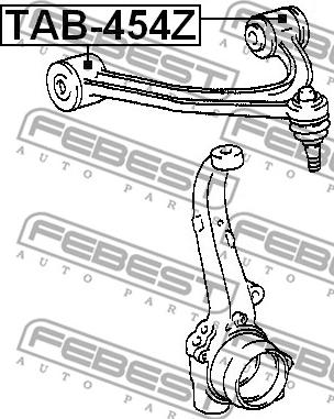 Febest TAB-454Z - сайлентблок переднего верхнего рычага!\ Lexus SC430 01-10 autosila-amz.com