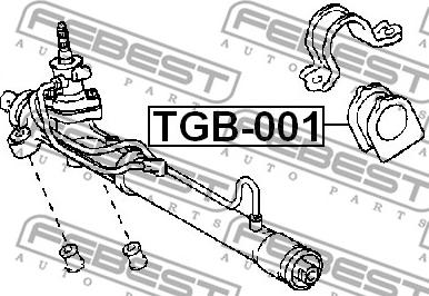 Febest TGB-001 - Подвеска, рулевое управление autosila-amz.com