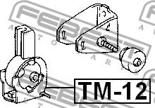 Febest TM-12 - подушка ДВС передняя!\ Toyota Corolla ZZE120/ZZE121/ZZE122 01> autosila-amz.com