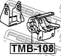 Febest TMB-108 - Подушка, опора, подвеска двигателя autosila-amz.com