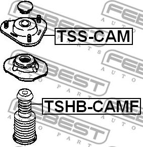 Febest TSHB-CAMF - Отбойник, демпфер амортизатора autosila-amz.com