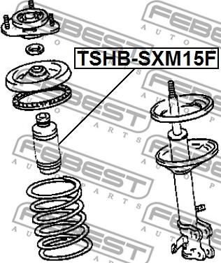 Febest TSHB-SXM15F - Пылезащитный комплект, амортизатор autosila-amz.com