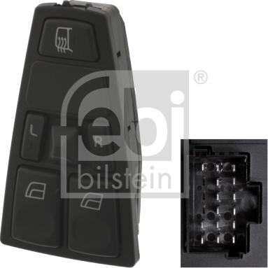 Febi Bilstein 44677 - Switch Unit for power window regulator, mirror adjustment and mirror heating autosila-amz.com