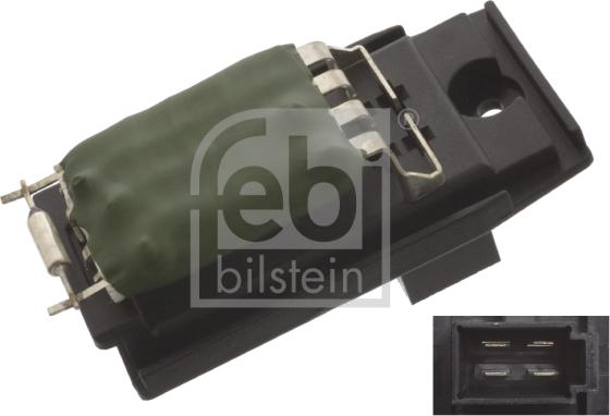 Febi Bilstein 45415 - резистор мотора вентилятора отопителя салона!\ Ford Cougar/Focus/Mondeo/Transit 93> autosila-amz.com