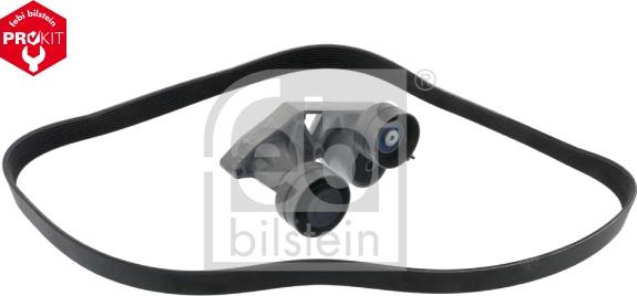 Febi Bilstein 40170 - Auxiliary Belt Kit with belt tensioner autosila-amz.com