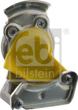 Febi Bilstein 06529 - Головка соединительная тормозной системы прицепа 22мм (грузовой автомобиль) желтая без клапана FEBI autosila-amz.com