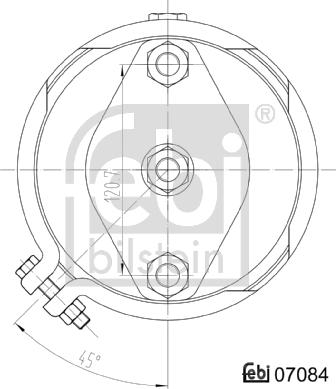 Febi Bilstein 07084 - Камера тормоза BPW MAN SCANIA тип 20 (барабанный тормоз) FEBI autosila-amz.com