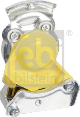 Febi Bilstein 07218 - Головка соединительная тормозной системы прицепа 22мм (груз.авто) желтая с клапаном FEBI autosila-amz.com