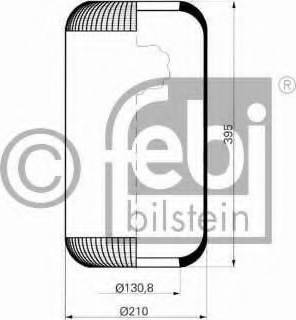 Febi Bilstein 15301 - Кожух пневматической рессоры autosila-amz.com