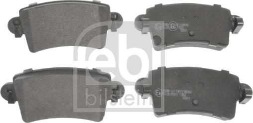 Febi Bilstein 16493 - Тормозные колодки, дисковые, комплект autosila-amz.com