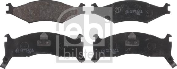 Febi Bilstein 16558 - Тормозные колодки, дисковые, комплект autosila-amz.com