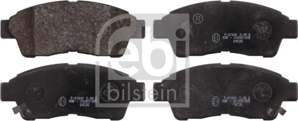 Febi Bilstein 16616 - колодки дисковые! передние\ Toyota Carina 93-97/Camry 2.2 92-96/Corolla 95-02 autosila-amz.com