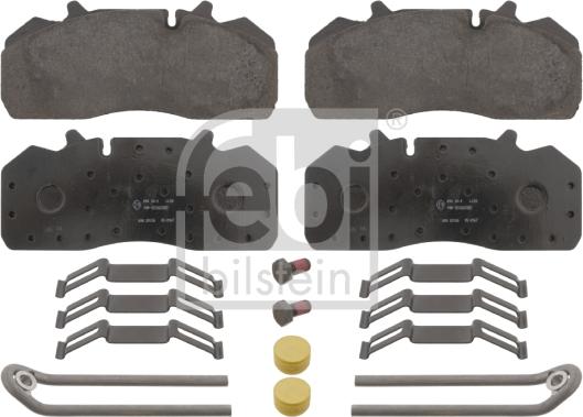 Febi Bilstein 16638 - Тормозные колодки, дисковые, комплект autosila-amz.com