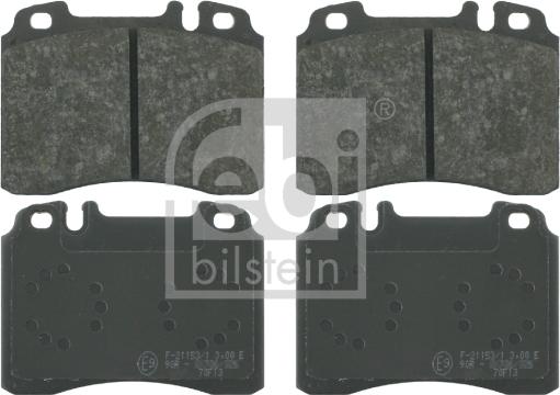 Febi Bilstein 16095 - Тормозные колодки, дисковые, комплект autosila-amz.com