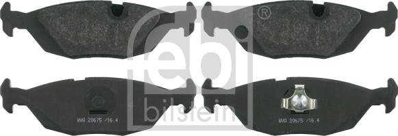 Febi Bilstein 16141 - Тормозные колодки, дисковые, комплект autosila-amz.com