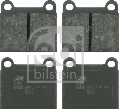Febi Bilstein 16127 - Тормозные колодки, дисковые, комплект autosila-amz.com