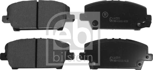 Febi Bilstein 16802 - Тормозные колодки, дисковые, комплект autosila-amz.com