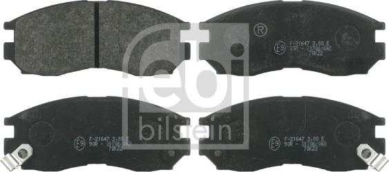 Febi Bilstein 16327 - Комплект тормозных колодок, диско autosila-amz.com