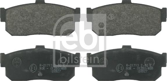 Febi Bilstein 16271 - Тормозные колодки, дисковые, комплект autosila-amz.com