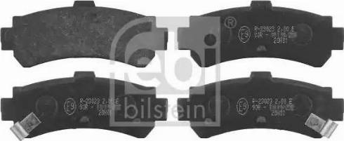 Febi Bilstein 16273 - Тормозные колодки, дисковые, комплект autosila-amz.com