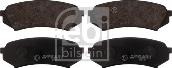 Febi Bilstein 16731 - Тормозные колодки, дисковые, комплект autosila-amz.com